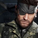 Snake looks at someone from his one good eye.