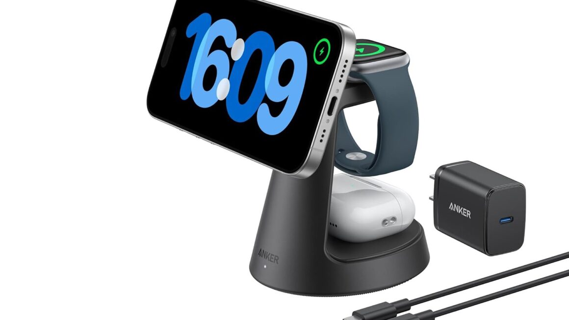Anker Magsafe Charger Compatible, Maggo 3 In 1 Charging Station