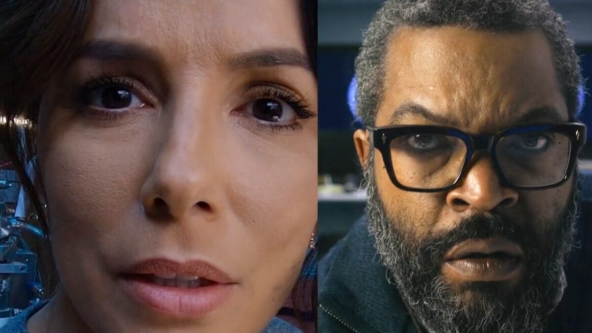 Eva and Ice stare into their cameras.