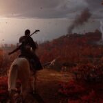 Atsu sits on her horse, looking for icons.