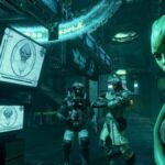 A screenshot shows a scene from Prey 2.