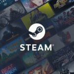 Steam shows games in a library.