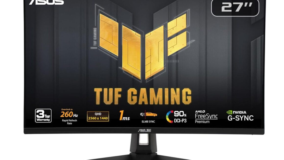 This 27-Inch ASUS TUF Gaming Monitor Has By no means Been This Low cost Earlier than, Now With 3-Yr Guarantee Included