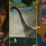 Hinako from Silent Hill f, a dinosaur, and a character from Dispatch are arranged in an image.