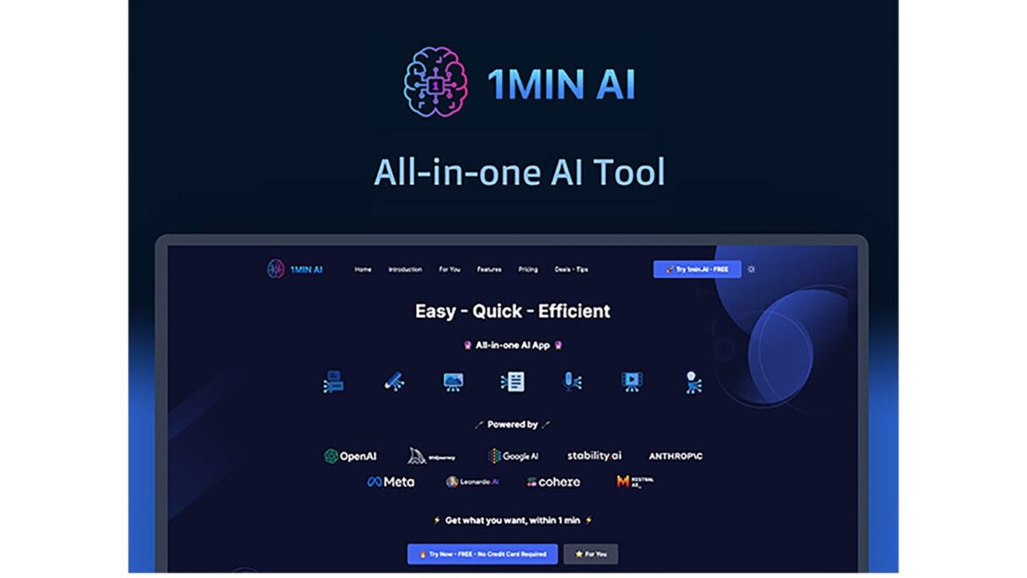 Lifetime Entry to All-in-One AI Software 1minAI Is Practically 90% Off, and a Coupon Makes It Virtually Free