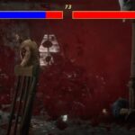 Morgan coughs on an opponent.