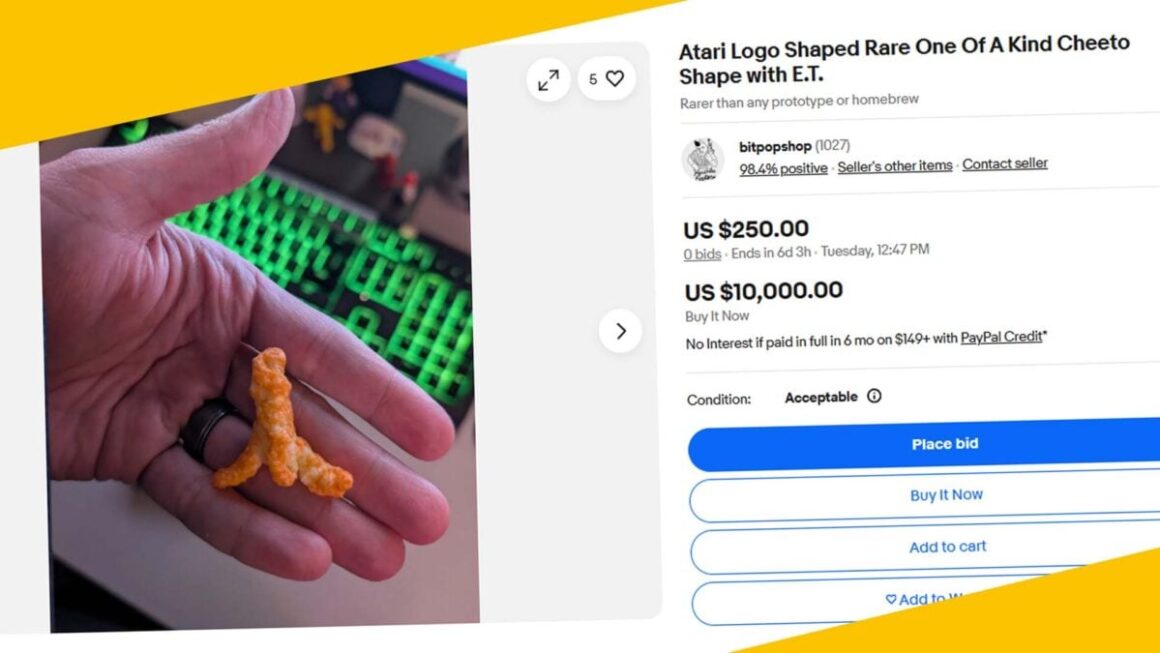 Somebody Is Making an attempt To Promote A Cheeto Formed Like The Atari Emblem