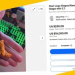 Someone Is Trying To Sell A Cheeto Shaped Like The Atari Logo