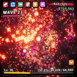 Bits blow up on a screen.