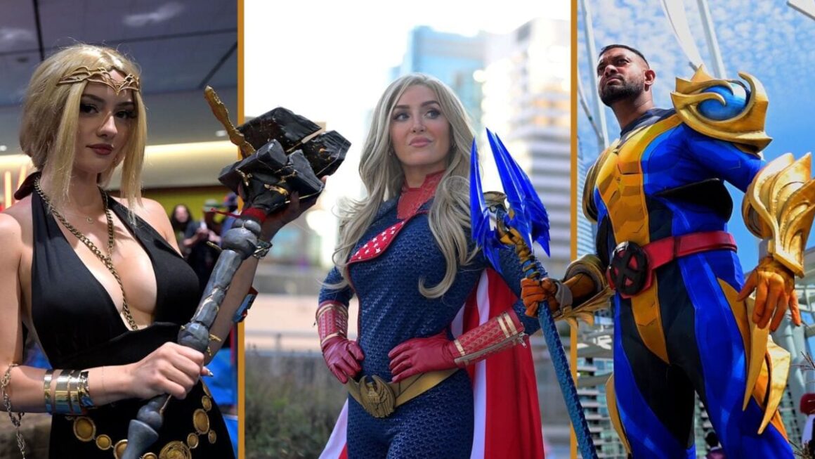 Three cosplayers from Fan Expo Canada 2025