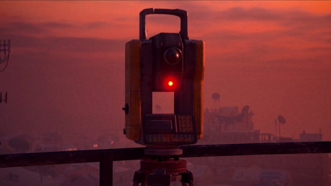 A device in Arc Raiders glows with an ominous light.