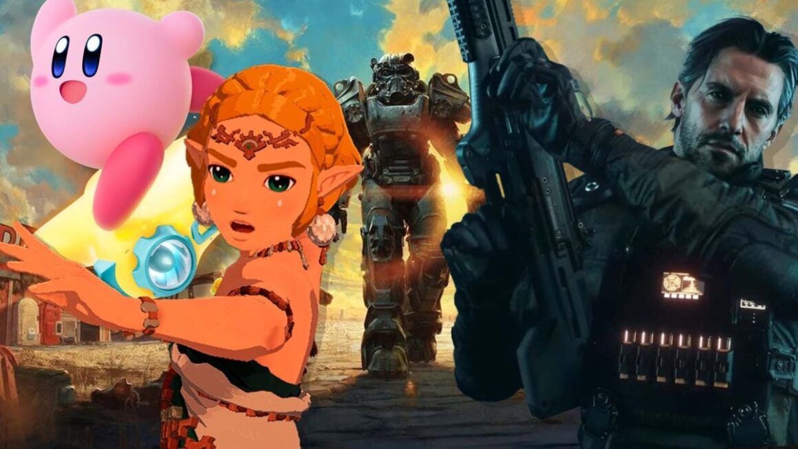 Art shows characters from games coming out this month.