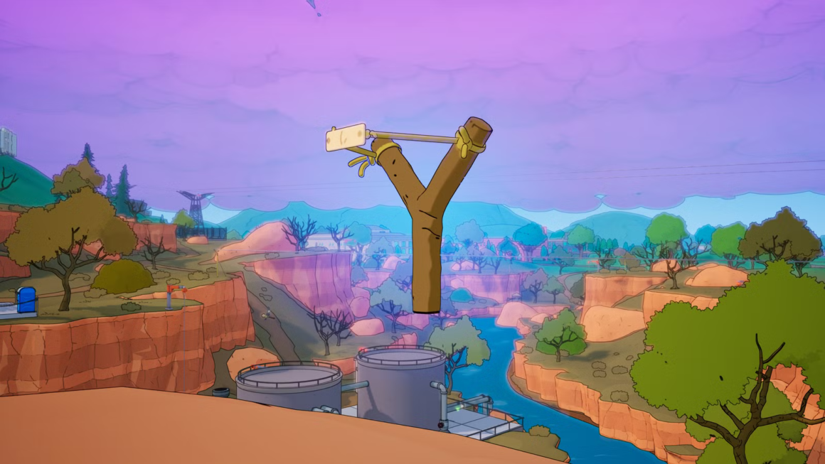 Fortnite Cobalt Slingshot Location & How to Use It