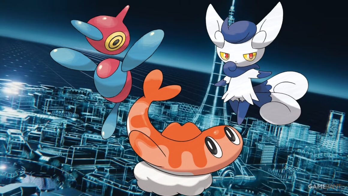 Pokemon Fan Designs Mega Evolutions for Porygon-Z, Meowstic, and Tatsugiri
