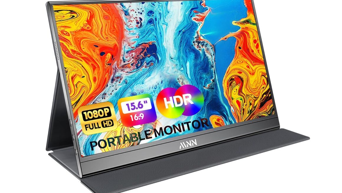 Mnn Portable Monitor 15.6inch Fhd 1080p Usb C Hdmi Gaming Ultra Slim Ips Display