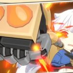 A Stella Sora character fires a mechanical arm and also kinda looks like her fingers could be interpreted as doing the "tiny penis" gesture.