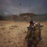 A player character walks toward a Field Depot.