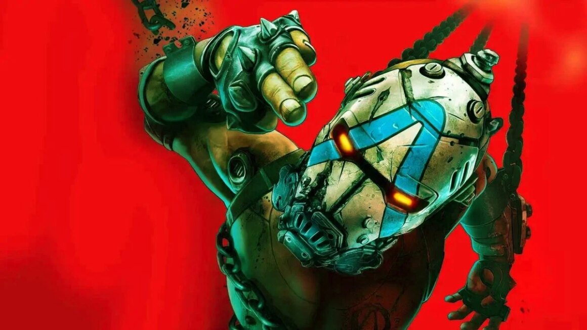 A bandit in a psycho mask points at you.