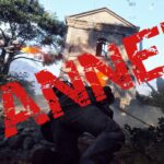 The word 'BANNED' across an Arc Raiders screenshot.