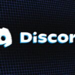 A Discord logo sits in front of a black background.