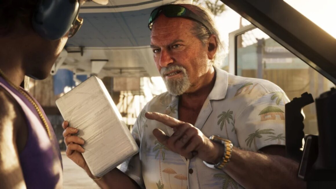 A man points his finger menacingly while holding a paper.