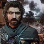 Gustave looks at something off-screen.