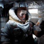 Blackfrost dude holding a can.